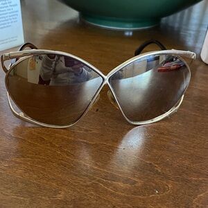 Christian Dior Gold tone Authentic Vintage Sunglasses